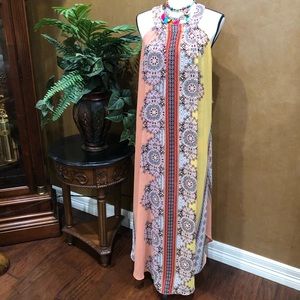 Colorful and unique maxi dress.